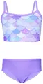 Aquarti Mädchen Bikini Set Bustier Bikinislip Zweiteiliger Badeanzug, Farbe: 038C Meerjungfrau Violett/Lila, Größe: 134
