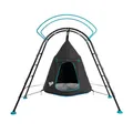 TP Toys TP848 TP Monkey Bar Kletterer und UFO hängende Fort Höhle, Dschungel-Fitnessstudio, aktiver Outdoor-Spaß, Alter 3-8, Schwarz, M