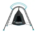 TP Toys Schaukelgestell Hängesessel UFO, (1-tlg), Geeignet für Kinder ab 3 J., Traglast 100KG, LxBxH 122x217x201cm