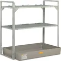 Cemo Regal "360" 132 x 130 x 80 cm 2 x Gitterrost, Fassauflage 6 x 60, GFK-Wanne, 7642 000000000001295376