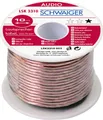 10 Meter 0,75mm Transparentes Lautsprecherkabel Schwaiger LSK3410