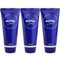 Nivea Creme 3 x 100 ml Tube Feuchtigkeitscreme + Eucerit ohne Konservierungsstof