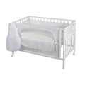 Roba Room Bed 60x120cm Beistellbett inkl. Ausstattung weiss Sternenzauber