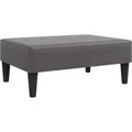 vidaXL Fußhocker Grau 77x55x31 cm Kunstleder 379563