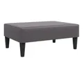 vidaXL Polsterhocker Fußhocker Grau 77x55x31 cm Kunstleder (1 St)