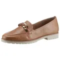 Tamaris Loafer Chunky Slipper, Business Schuh mit trendiger Flechtkette braun 37 EU