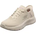 Skechers Damen Go Walk Flex Grand Entry Slip-On, Cremefarbener Textilbesatz, 35.5 EU
