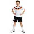 Fashion Boy Fußballtrikot Personalisierbares Kinder Fußball Fan Set Deutschland Germany, JS1.26e (Set) weiß 122