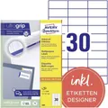 AVERY Zweckform Universal-Etiketten 70 x 29,7 mm weiß 3.000 Etiketten