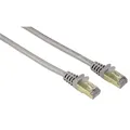 Hama Ethernet Cat 6 Netzwerkkabel PIMF (3 m Patchkabel, 1000Mbit/s, vergoldet, doppelt geschirmt, für z. B. Apple TV 4, Smart-TV, PC, Notebook) grau
