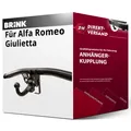Für Alfa Romeo Giulietta Typ 940 (Brink) Anhängerkupplung horizontal abnehmbar