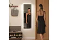 HOMCOM Standspiegel 40 x 120 cm, mit LED Lichte, Touch-Steuerung (Wandspiegel, 1-St., Ganzkörperspiegel), für Schlafzimmer, Wohnzimmer, Weiß
