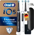 Oral-B iO Series 5 Elektrische Zahnbürsten Doppelpack 4 Aufsteckbürsten 2 Stück