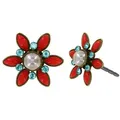 KONPLOTT Paar Ohrstecker KONPLOTT Ohrstecker Margarita multi antik Messing Ohrringe blau|rot