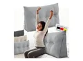 ELONEO Rückenkissen Bett- und Rückenstützkissen >Grau< 100cm