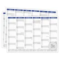 TOBJA Tafelkalender 2026 A4 Blau - 3er Pack Kalender 2026 mit Ferien & Feiertagen | Jahresplaner Wandkalender 2026 DIN A4 | 12-Monats Blattkalender im Set (3 Stück Papier)