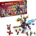 LEGO NINJAGO Lichtbogendrache - Spielzeug mit 8 Minifiguren und einem Spinjitzu-Spinner - Interaktives Ninja Bauspielzeug für Jungen & Mädchen ab 9 Jahren - Geschenkidee für Fans 71836