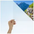 Blumtal Fensterfolie mit Milchglas-Effekt für Privatsphäre, Fensterfolie selbsthaftend, blickdicht, zuschneidbar, UV-Schutz bei Fenstern, Duschkabinen und Co. weiß 44.5 cm x 200 cm