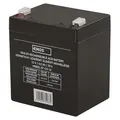 EMOS Wartungsfreier Bleiakku 12V, 4,5 Ah, Faston 4,7 mm, Bleiakkumulator für Notbeleuchtung, Alarmsysteme, USV-Anlagen, B9653