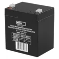 EMOS - Wartungsfreier Bleiakku - 12V 4,5Ah - AGM Batterie - Faston 4,7mm Anschluss - Für Notbeleuchtung, Alarmsysteme, Brandmeldetechnik, USV-Geräte - 91x71x105 mm