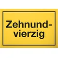 DankeDir! 50 Jahre - Zehnundvierzig Schild - Geschenk 50. Geburtstag Geschenkidee Geburtstagsgeschenk Fünzigsten Geburtstagsdeko Partydeko Party Zubehör Geburtstagskarte