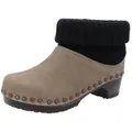 BERKEMANN Berkemann weiblich Holz Winter Toeffler Stiefelett Schlupfstiefel beige|schwarz 6,0