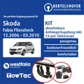 Für SKODA Fabia Fliessheck II Typ 5J 12.2006-03.2010 AHK abn. +13pol spez E-Satz