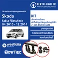 Für SKODA Fabia Fliessheck II Typ 5J 04.2010-12.2014 AHK abn. +7pol sp. E-Satz