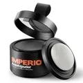 IMPERIO Ansatzpuder - Haar Concealer zur Haarverdichtung für Frauen und Männer, wasserfestes Haar Make-up zum Ansatz kaschieren - 4g (Dunkelgrau)