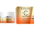 Eveline Cosmetics C-Sensation Verjüngende Anti-Falten-Creme 40+ mit Vitamin C, E, Ferulasäure, Bakuchiol & Hyaluronsäure - 50ml