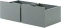 Vipack Container auf Rollen (2-er Set), hochwertiger Holzwerkstoff lackiert, 2 Farben (das Innenmaß von ca.: B: 48,6xH: 29,3xT: 56,6cm bietet viel Stauraum) universell und durch die Rollen flexibel in Räumen einsetzbar