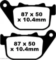 Bremsbeläge EBC FA387 Blackstuff Aramid Bremsbelag mit ABE