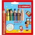 STABILO woody 3 in 1 Malset farbsortiert, 6 St.