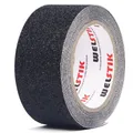 WELSTIK Antirutsch Klebeband - 5cm x 5 m Antirutsch Treppenstufen, Antirutsch Treppe Band für innen- und Außenbereich, Schwarz