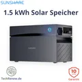 Balkonkraftwerk Speicher 1,5kWh Sunshare GLORY 2400W MPPT LiFePO4