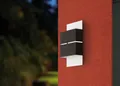 EGLO LED Außen-Wandleuchte Kibea, LED fest integriert, Warmweiß, Eckmontage möglich, LED tauschbar
