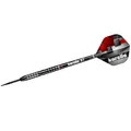 Steeldart Dartpfeile Karella SuperDrive, schwarz, 90% Tungsten, 24g