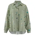 Hessnatur Klassische Bluse aus TENCELTM Lyocell (1-tlg) grün 38