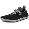 Leguano INSPIRO Barfußschuh Slip-On-Sneaker, Bequemschuh, Komfortschuh mit Kontrastbesatz grau|schwarz 44 EU