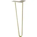 Wagner Möbelbein Hairpin Länge 400 mm Pearl Gold