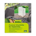 GWM GmbH Gartengeräte-, Werkzeuge- und Maschinenvertrieb Kölle Premiumschutzhülle für Stapelstühle, Größe L, Maße 66 x 66 x 110 cm / 150 cm