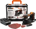 WORX WX822 Akku Detailschleifer 20V - 20V Schleifmaschine mit Akku & Ladegerät