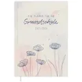 Eine der Guten Verlag Lehrerkalender Grundschulplaner 2025 2026 - A5, creme, 1 Doppelseite / Woche, Schuljahr 25/26, 216 S. Softcover, klimaneutral beige|blau|rosa