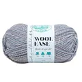 Lion Brand Yarn Wool-Ease dickes und schnelles Garn, weiches und sperriges Garn zum Stricken, Häkeln und Basteln, 1 Knäuel, Sturmfront