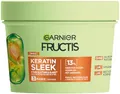 Garnier Fructis Keratin Sleek Haarmaske, Keratin-Sleek Komplex mit Arganöl, für intensive Glättung & langanhaltender Glanz, Sleek-Look, feuchtigkeitsspendend, für trockenes Haar, Anti-Frizz, 1x340ml