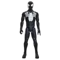 Marvel Spider-Man Titan Serie Black Suit Spider-Man Action-Figur (Skala 30 cm), Superhelden-Spielzeug für Kinder ab 4 Jahren