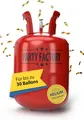 Helium Ballon-Gas Einweg ca. 30 Luftballons 0,2 qm³ Folienballons Heliumflasche