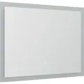Spiegel 90x53cm mit LED Beleuchtung, Badspiegel, Touch Bedienung