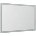 Badspiegel 90x53cm mit LED Beleuchtung Badezimmer Wandspiegel Touch Bedienung