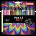 Premium-Filzstift STABILO® Pen 68 Etui "ARTY, 24 Farben
